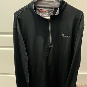 Black 3/4 zip OOBE pullover